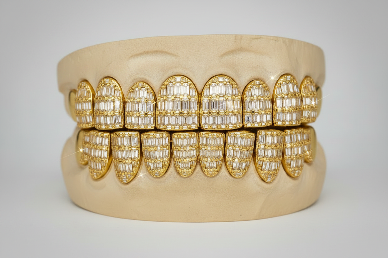 Emerald Cut Moissanite Grillz - DQ8626