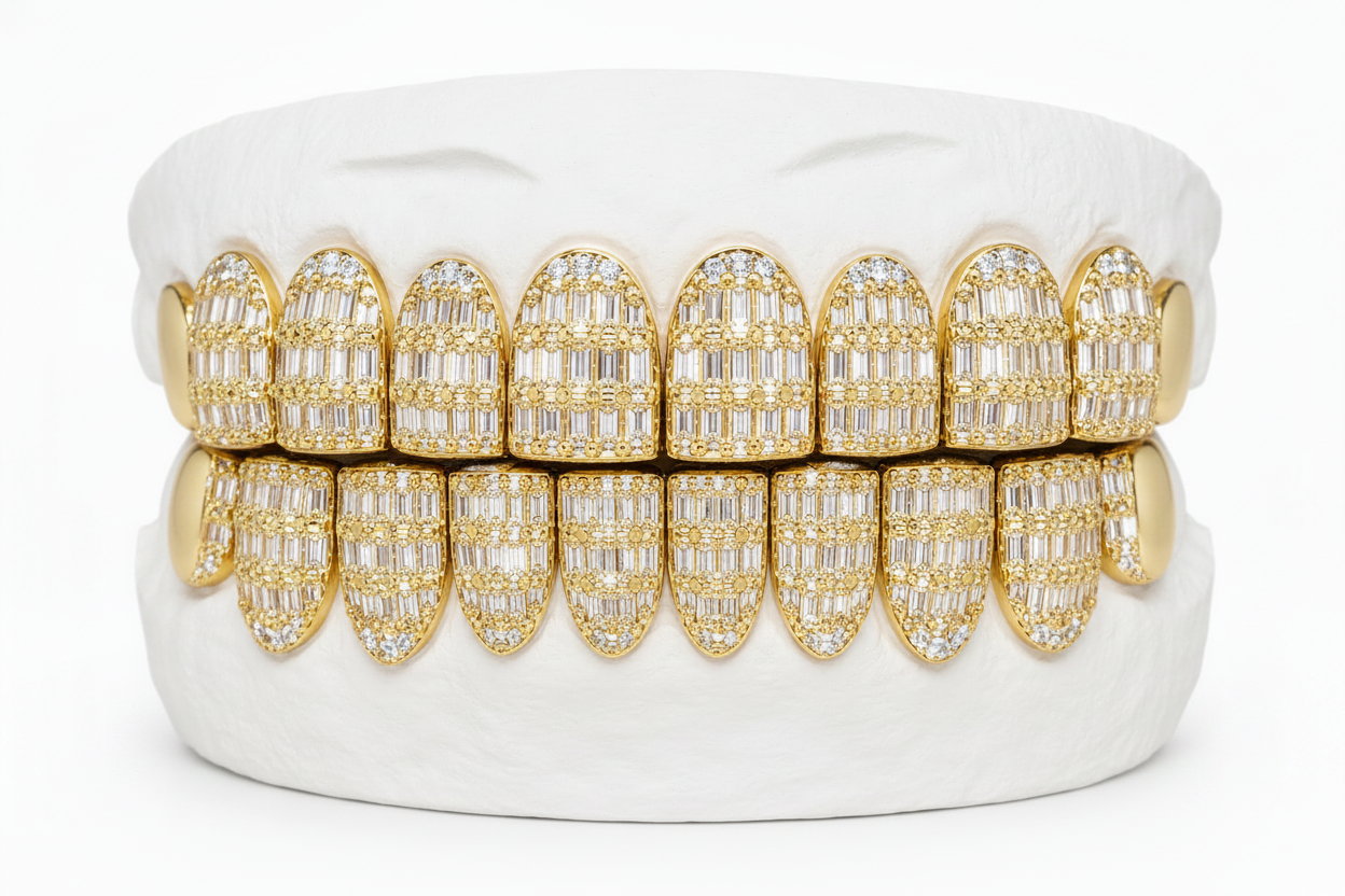 Emerald Cut Moissanite Grillz - DQ8626