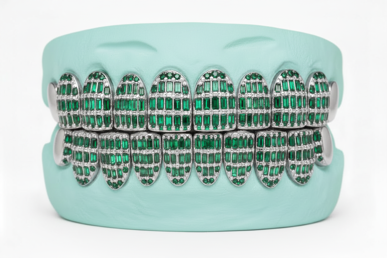 Emerald Cut Moissanite Grillz - DQ8626