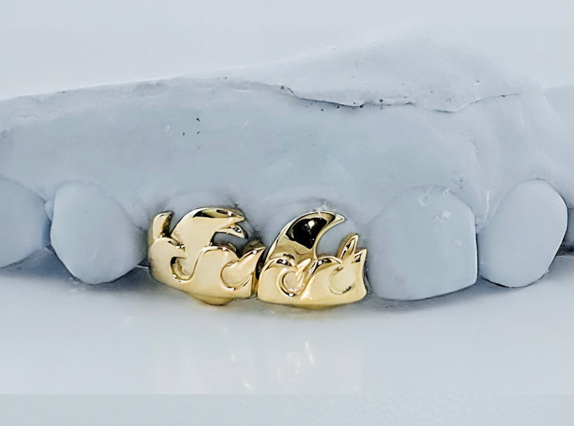 Wavy Flame Grillz