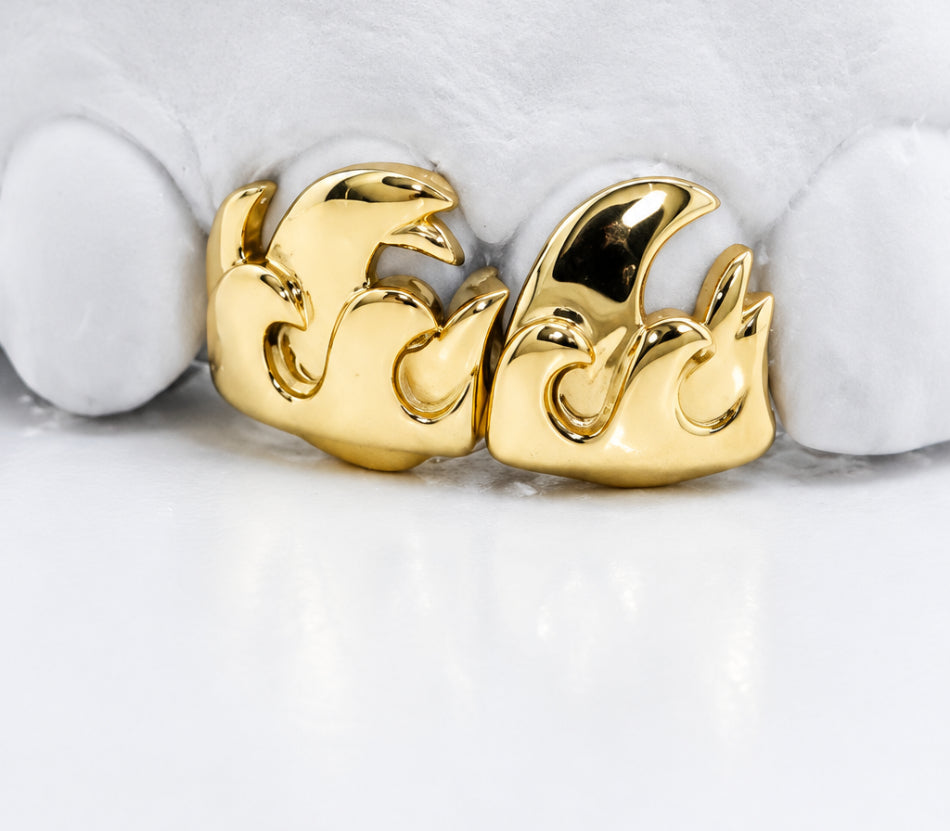 Wavy Flame Grillz