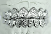 Sterling Silver Diamond Cut Grillz DQ1047