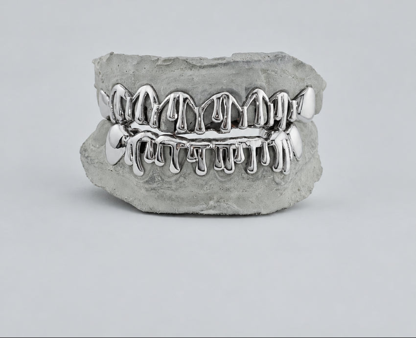 Drippy Drip Sterling Silver Grillz 8 on 8