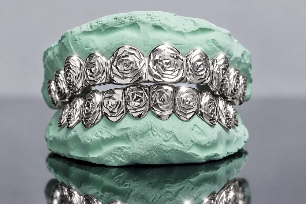 Rose Cut Gold Grillz - DQ1026