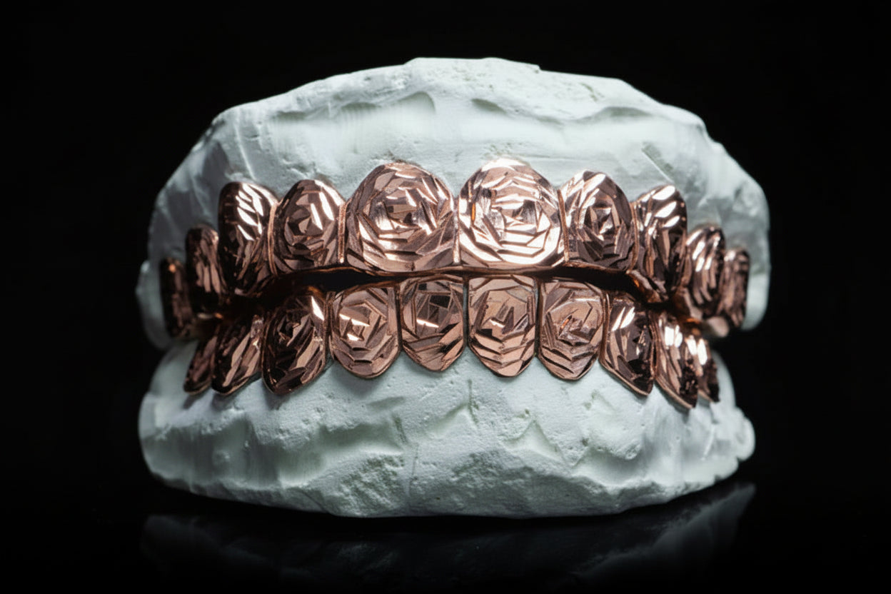 Rose Cut Gold Grillz - DQ1026