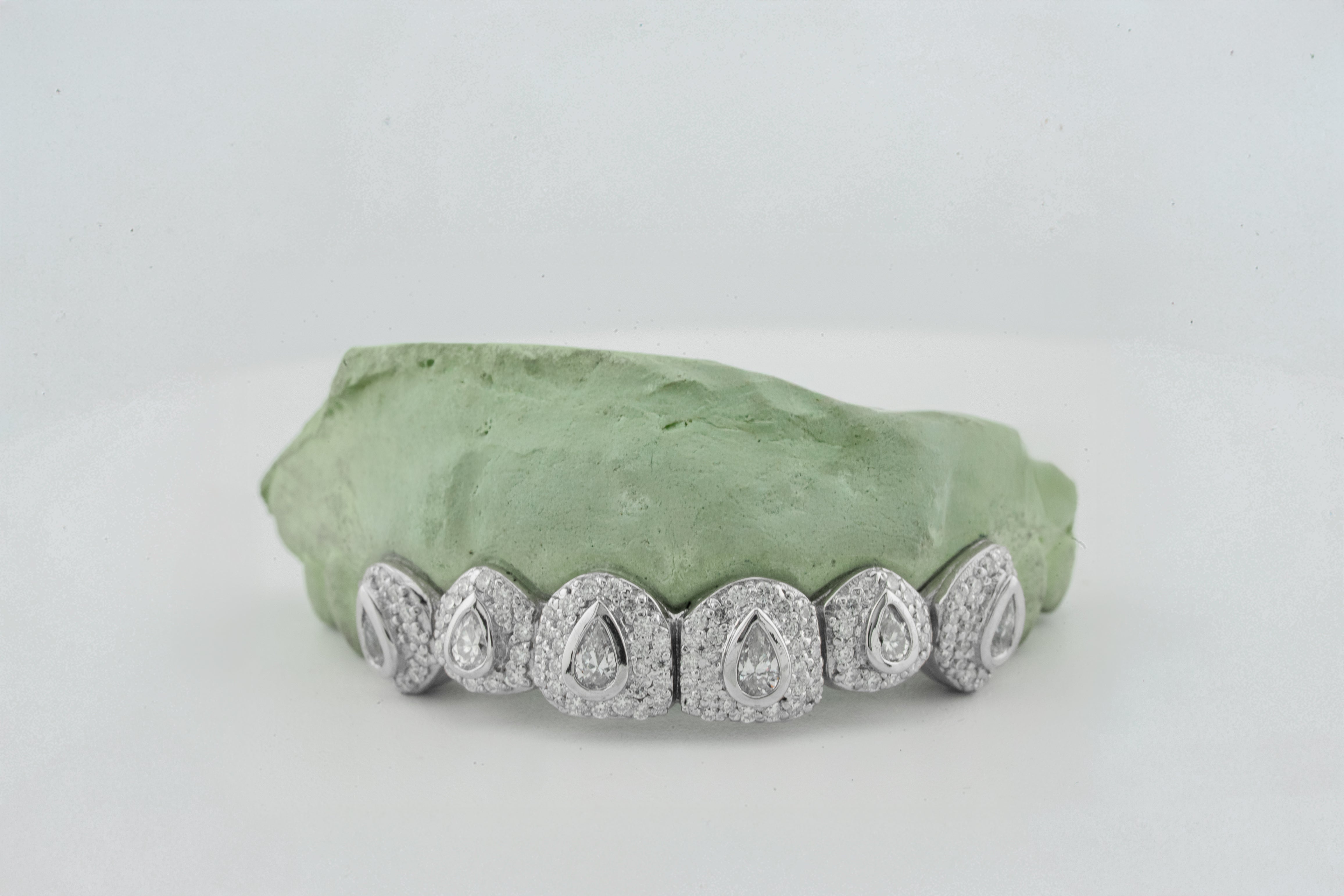 VVS Moissanite Honeymoon Set Pear Shaped Grillz