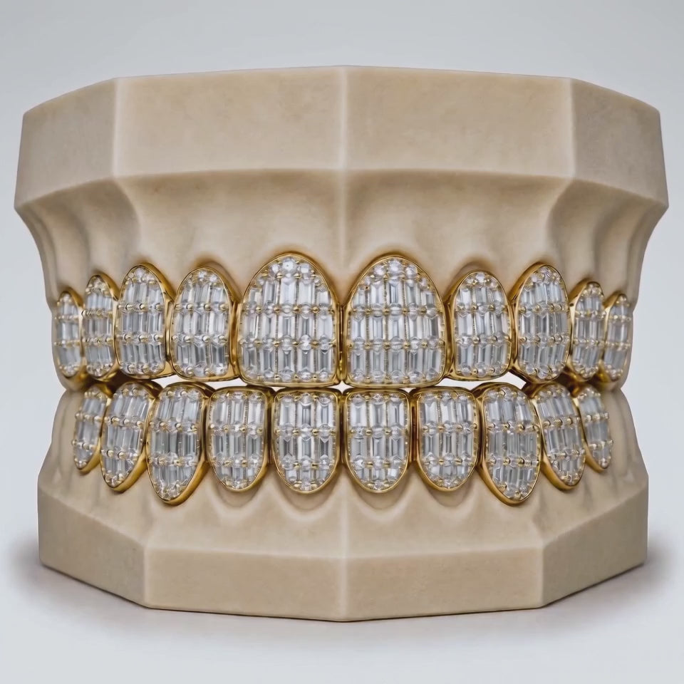 Emerald Cut Moissanite Grillz - DQ8626