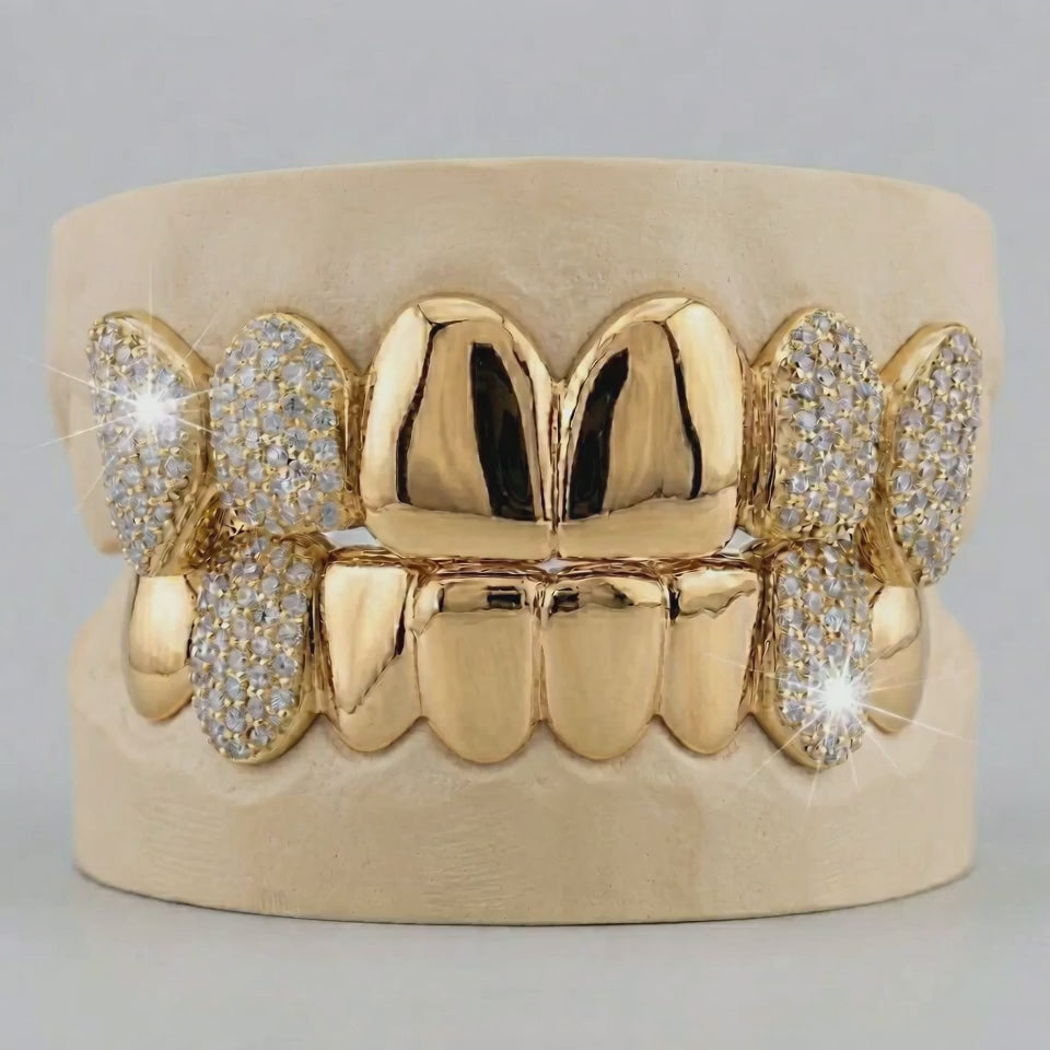 Diamonds and Solids Alternated Grillz - DQ0829