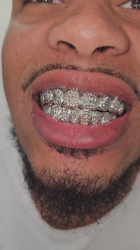Sterling Silver Diamond Cut Grillz DQ1047